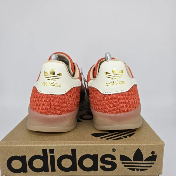 New adidas Gazelle Indoor Glow Amber Off White JS0713 Men display picture 1